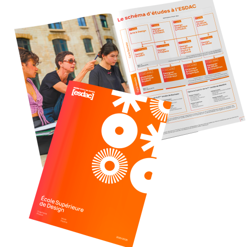 Télécharger la brochure de l'école de design ESDAC - 2025/26 Télécharger la brochure de l'école de design ESDAC - 2025/26